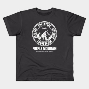 Purple Mountain, Mountaineering In Ireland Locations Kids T-Shirt